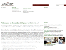 Tablet Screenshot of beschaeftigung.mookwat.de